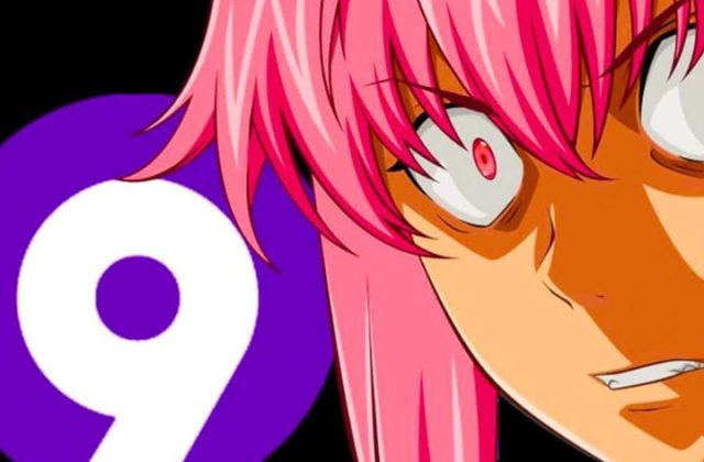 A pink-haired anime character features a bold number nine showcasing a fun and unique design.